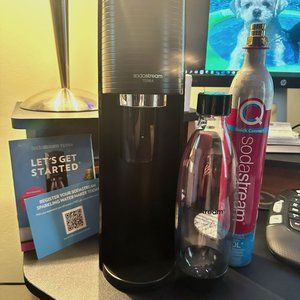 SodaStream Terra Sparkling Water Maker (Black) with CO2, DWS Bottle